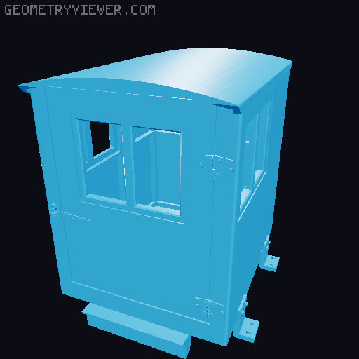 Southern Ry Tender Doghouse - Multi Scales 3D model thumbnail