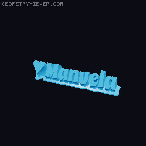 Valentine sculpture 3D model thumbnail