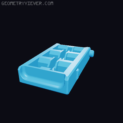 mini Gridfinity Storage Box for PRUSA MINI 3D model thumbnail