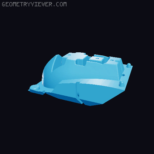 Concrete Benchy Planter Mold 3D model thumbnail