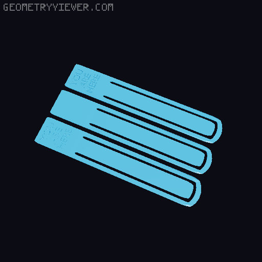 Model A Day Challenge - Day 88 - Bookmark 3D model thumbnail