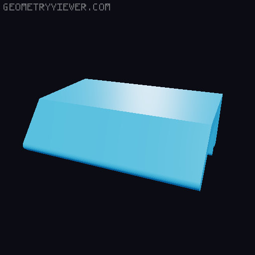 Lack Folding Door without rails using existing pocket door leg supports 3D model thumbnail