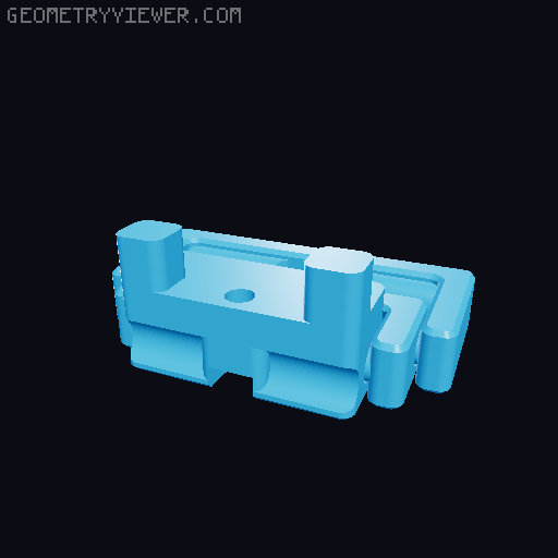 Sturdy Print-in-place Panel Latch for 2020 Extrusion - Voron Panel Clips 3D model thumbnail