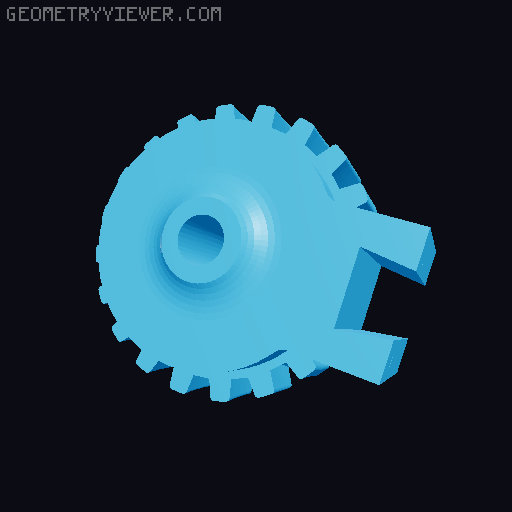 Mini adaptive gripper 3D model thumbnail