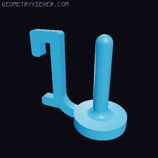 Skadis Ring Hook 3D model thumbnail
