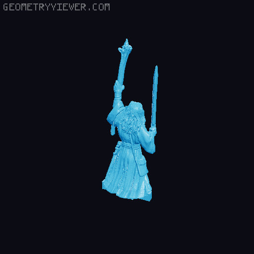 Grey Wizard 3D model thumbnail
