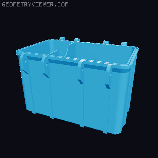 One Piece TCG Rugged Deck Box Lid 3D model thumbnail