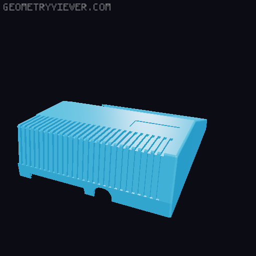 Camputers Lynx 128 Board Folk Edition reproduction case. 3D model thumbnail