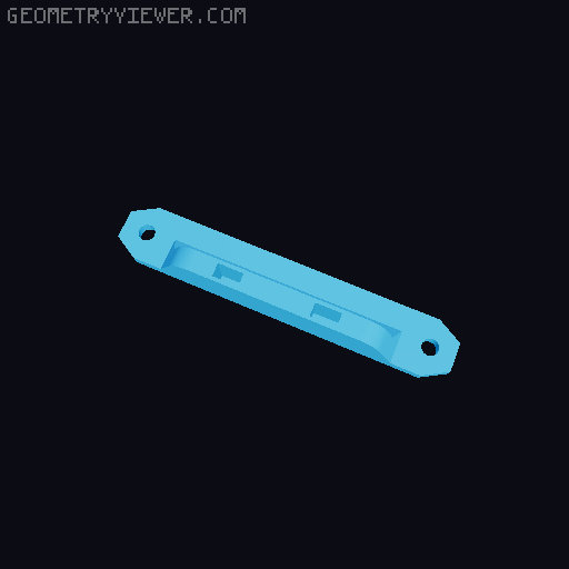 Ikea Lack Enclosure Door knob remix for 6x3mm round magnets 3D model thumbnail