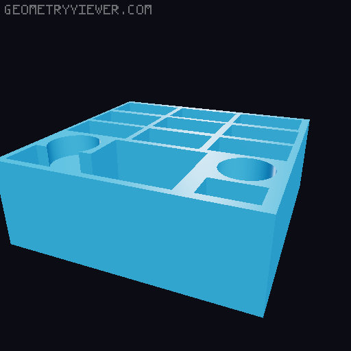 Quartermaster General Cold War Board Game Insert 3D model thumbnail