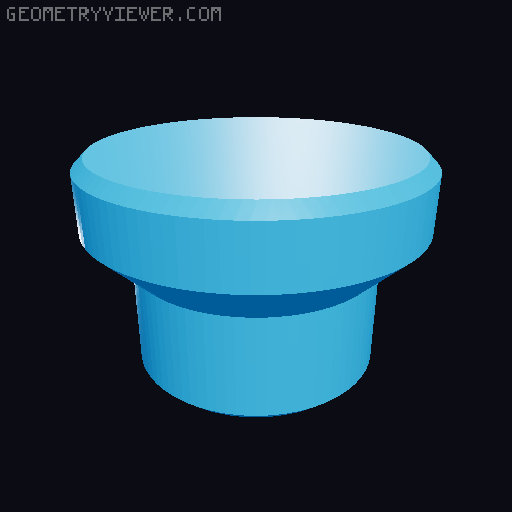 Handle and top cover for clamp screw 3D model thumbnail