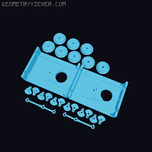 Hunslet 0-4-0 0-4-0 3D model thumbnail