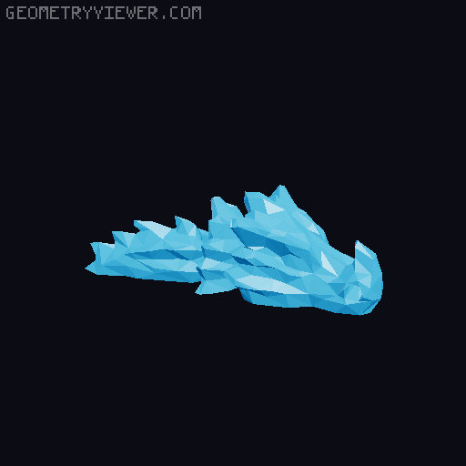 Bone Dragon Low Poly | Keychain 3D model thumbnail