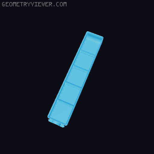 Parametric Gridfinity bins for GOEWS 3D model thumbnail