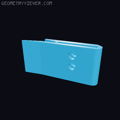 Faketec 18650 case 3D model thumbnail