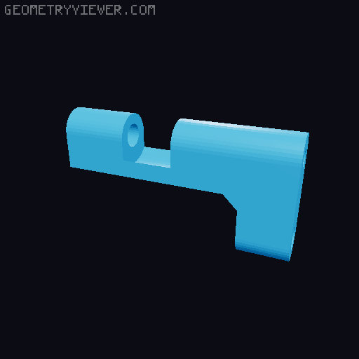 Lack Enclosure Latch C270 Camera Mount 3D model thumbnail