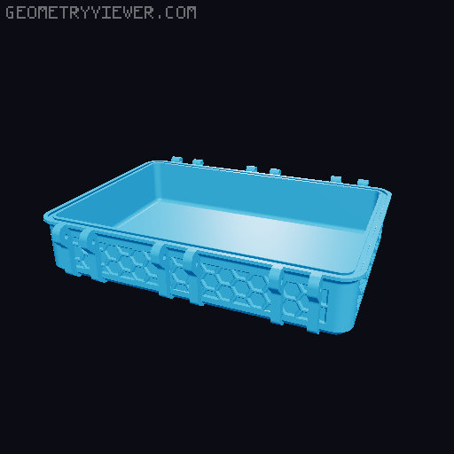 Rugged Hex Box: Weatherprove 3D model thumbnail