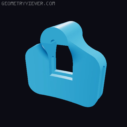 GRIT mic bodhran clamp 3D model thumbnail
