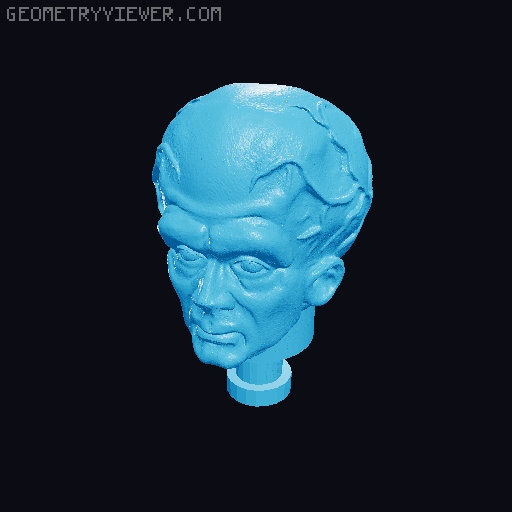 Talosian Magistrate figure head- Star Trek 3D model thumbnail