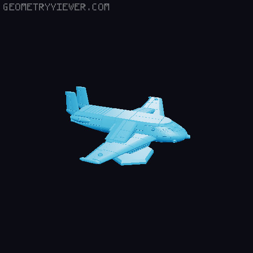 Ahab Aerospace Fighter 3D model thumbnail