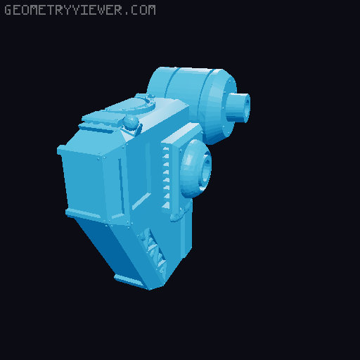 40mm worker mech body 3D model thumbnail