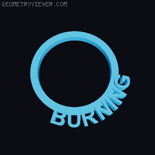 D&D 5e Condition Ring for 32mm Bases 3D model thumbnail