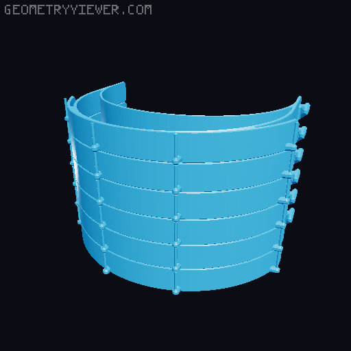 PRUSA RC3 faceshield remix - "stacked" 3D model thumbnail