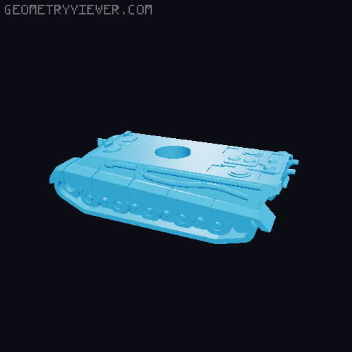 German WW2 tanks 3D model thumbnail