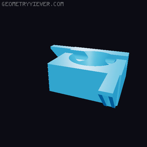 IKEA Lack enclosure (spool inside) 3D model thumbnail
