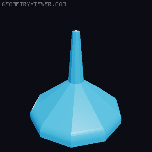 Solar Panel + Turret Finial  3D model thumbnail