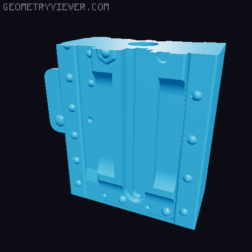 M2 Browning 0.50 cal Machine Gun (1:1 Scale) remix for smaller printers 3D model thumbnail