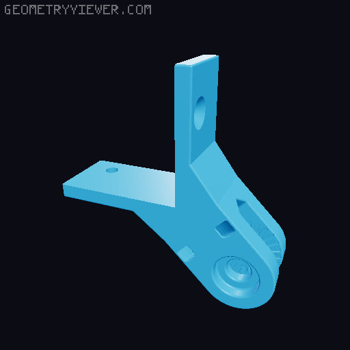 Lack Enclosure mounts for articulating camera mount 3D model thumbnail