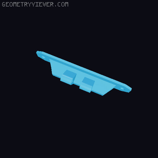 Lack Enclosure Latch C270 Camera Mount 3D model thumbnail