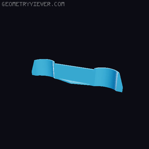 Bait boat s70-30, transom and floats for stability on the water. 3D model thumbnail