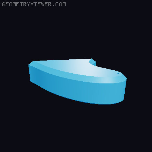 Ergonomic Telecaster. 3D model thumbnail