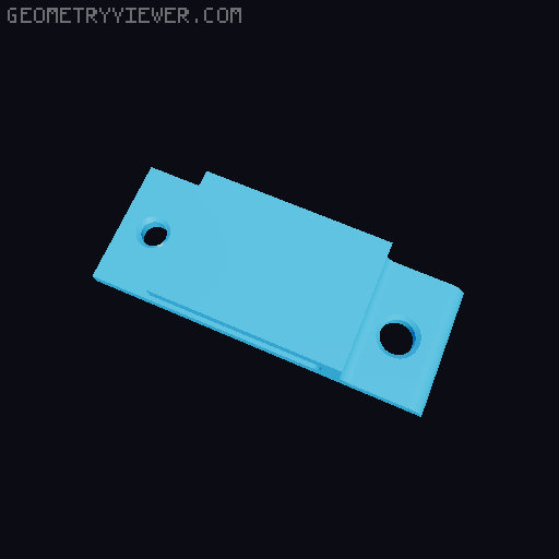 simple door lock 3D model thumbnail