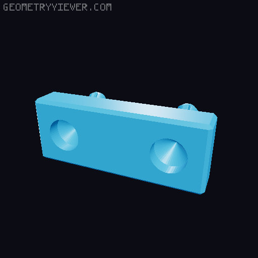 Flat-Faced Metric Screw Measuring Tool, for Pegboard, with Magnets! 3D model thumbnail