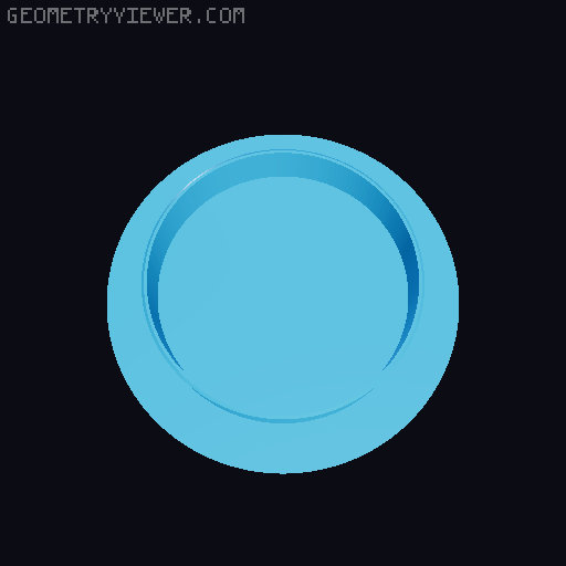 Hydroponic Tower cup lids 3D model thumbnail