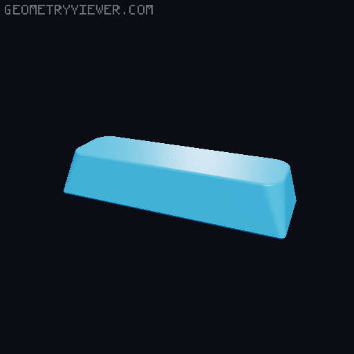 Parametric keycap (Cherry MX) 3D model thumbnail