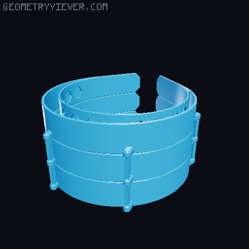 RC1 HEADBAND PRE-STACKED, SUPPORTED, NO LABEL 3D model thumbnail