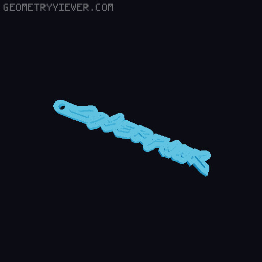Брелок / Keychain 3D model thumbnail