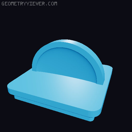 Gridfinity Lids with Handles 3D model thumbnail