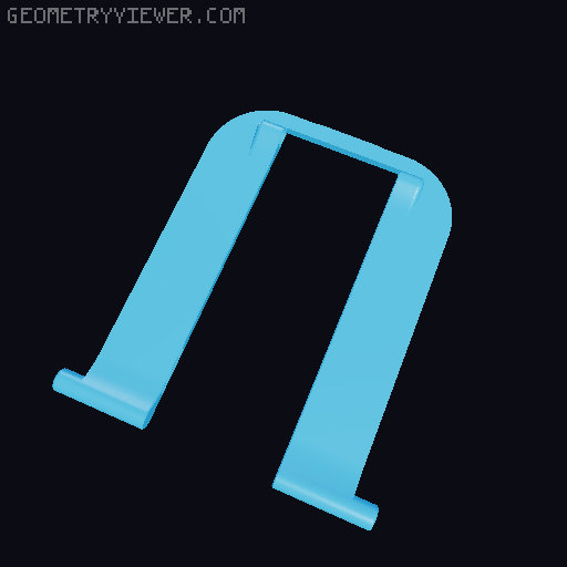 Phone Stand - Flat fold - Print in place! Fixed hinges 3D model thumbnail