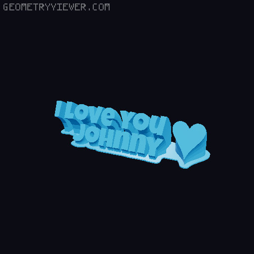I love you... 3D model thumbnail