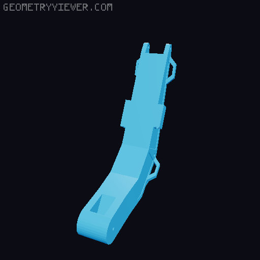 Mini ex wire quick connect boom 3D model thumbnail