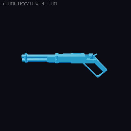 Lever Action Repeater - 144 Scale for Gunpla 3D model thumbnail