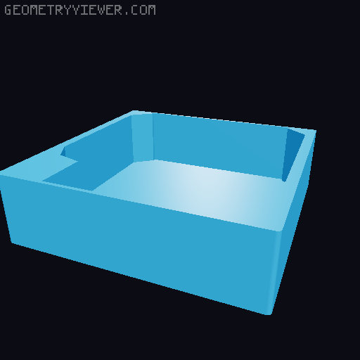 Flysky FS-i6 FS-i6x Case 3D model thumbnail