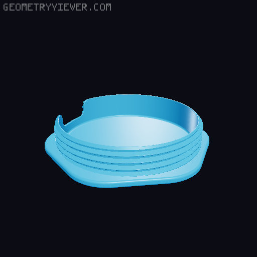 Aeropress Filter Case Screw On Cap 3D model thumbnail