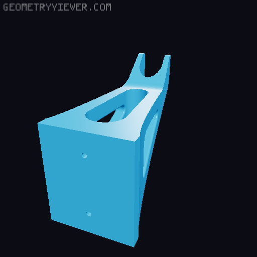 BOSCH AFS 23-37 trimmer hanger 3D model thumbnail