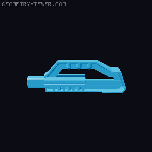 D13  Modular Gun   (Series first) 3D model thumbnail